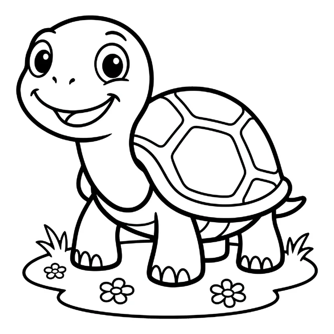 Desenhos de tartaruga para colorir e imprimir - educação infantil (página 1)